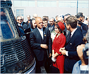 J.F.Kennedy a J.Glenn 23.2.1962 p�i prohl�dce lodi