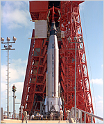 Mercury 9 na startovac ramp