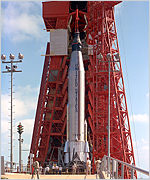 Mercury 9 na startovac� ramp�